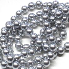 Preciosa Light Grey Pearls